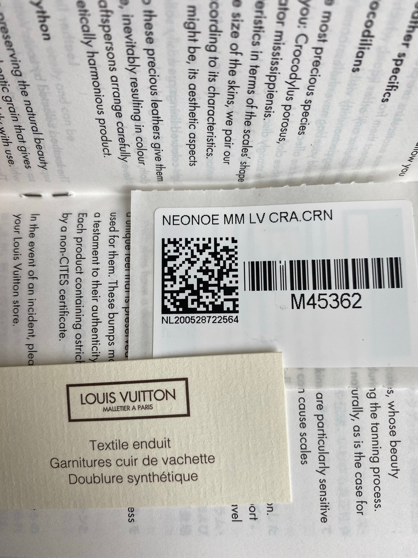 Louis Vuitton LV Crafty Neonoe MM M45362