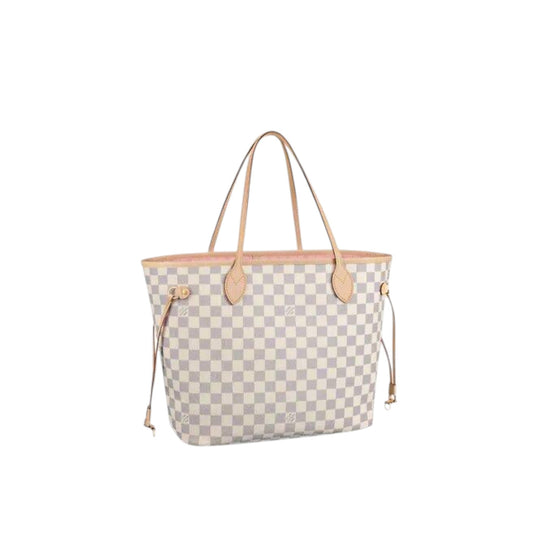 Louis Vuitton Neverfull MM Damier Azur Coated Canvas