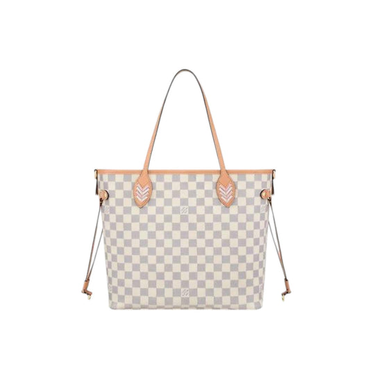 Louis Vuitton Neverfull MM Damier Azur Coated Canvas