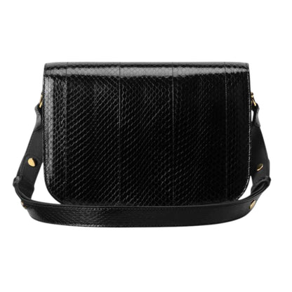 Gucci Horsebit 1955 Shoulder Bag Black Snakeskin