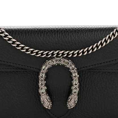 Gucci Dionysus Super Mini Bag Black Leather