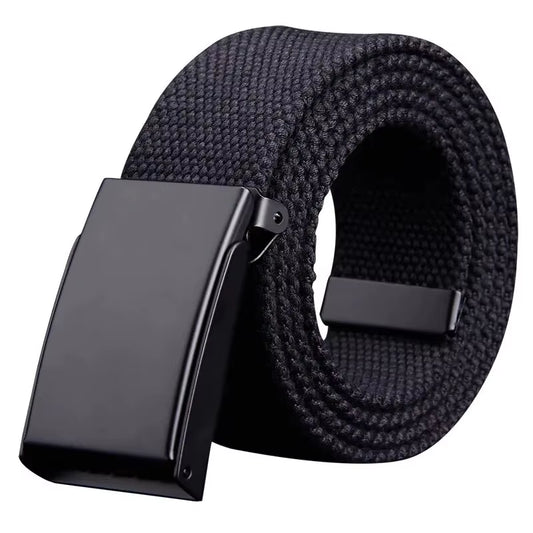 Men'S Belt Fashion New Unisex Trousers Belt Women'S Belt Canvas Belt Breathable Outdoor Tactical for Jeans Adjustable Waist Belt