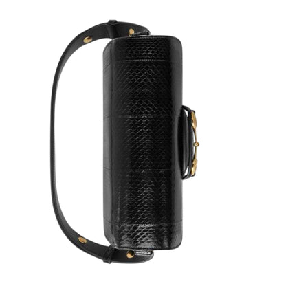 Gucci Horsebit 1955 Shoulder Bag Black Snakeskin
