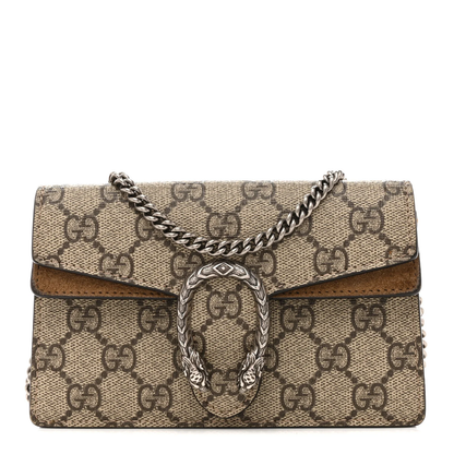 Gucci Dionysus Super Mini Bag Brown Leather