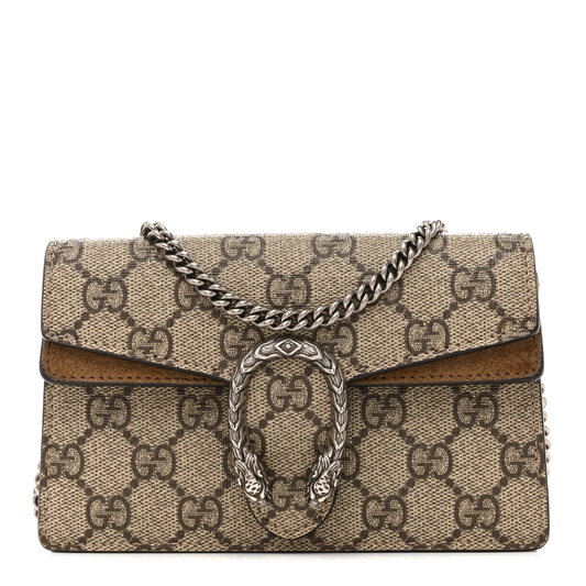 Gucci Dionysus Super Mini Bag Brown Leather