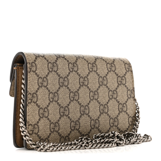 Gucci Dionysus Super Mini Bag Brown Leather