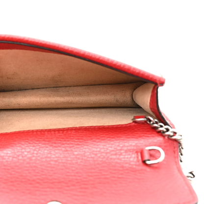 Gucci Dionysus Super Mini Bag Hibiscus Red Leather