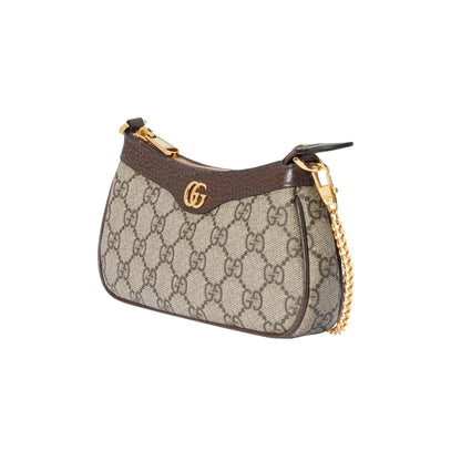 Gucci Ophidia Small Bag Brown Beige and White Beige GG Supreme Canvas