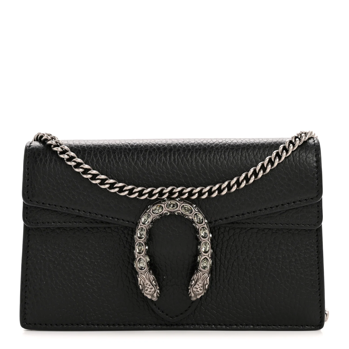 Gucci Dionysus Super Mini Bag Black Leather