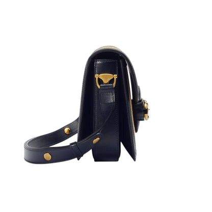 Gucci Horsebit 1955 Shoulder Bag Beige/Blue Leather