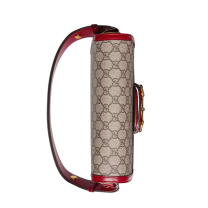 Gucci Horsebit 1955 Shoulder Bag Red Leather