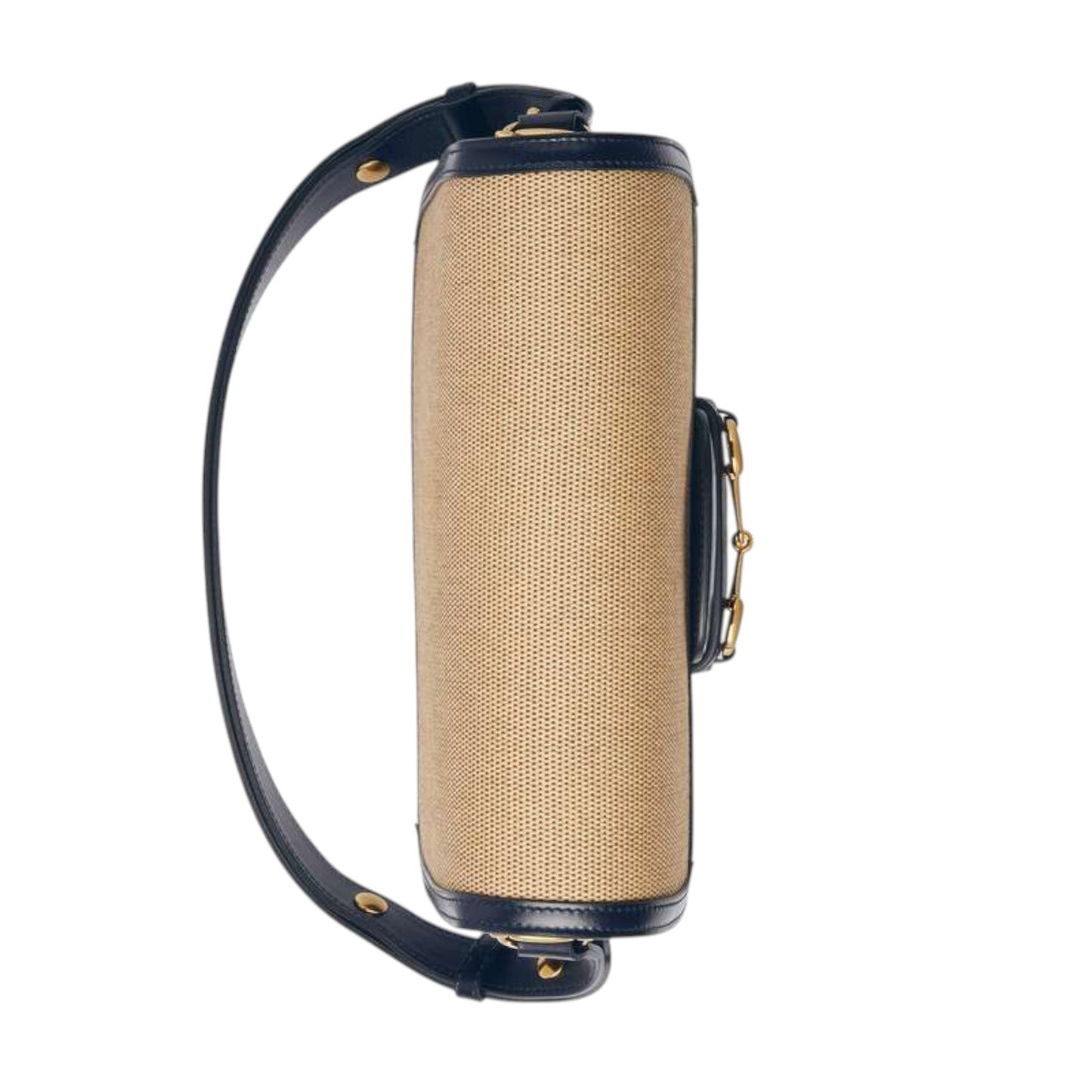 Gucci Horsebit 1955 Shoulder Bag Beige/Blue Leather