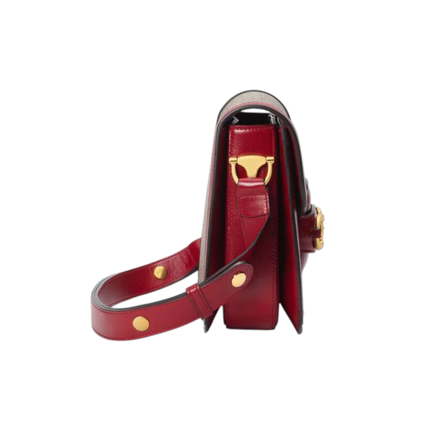 Gucci Horsebit 1955 Shoulder Bag Red Leather