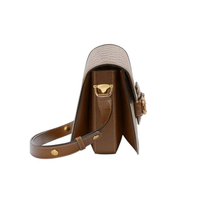 Gucci Horsebit 1955 Shoulder Bag Brown/Beige Leather