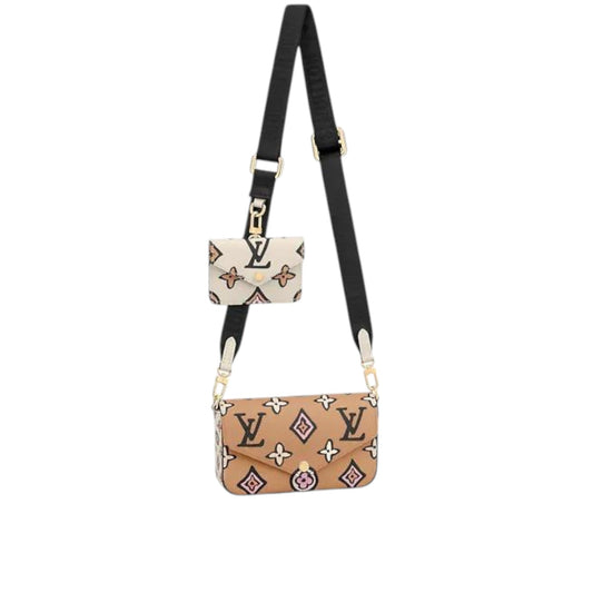 Louis Vuitton Félicie Strap & Go Arizona Beige/Crème Beige