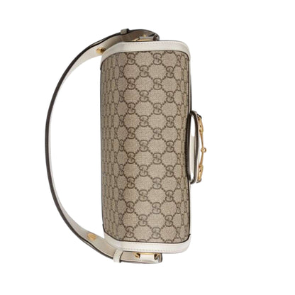 Gucci Horsebit 1955 Shoulder Bag White leather