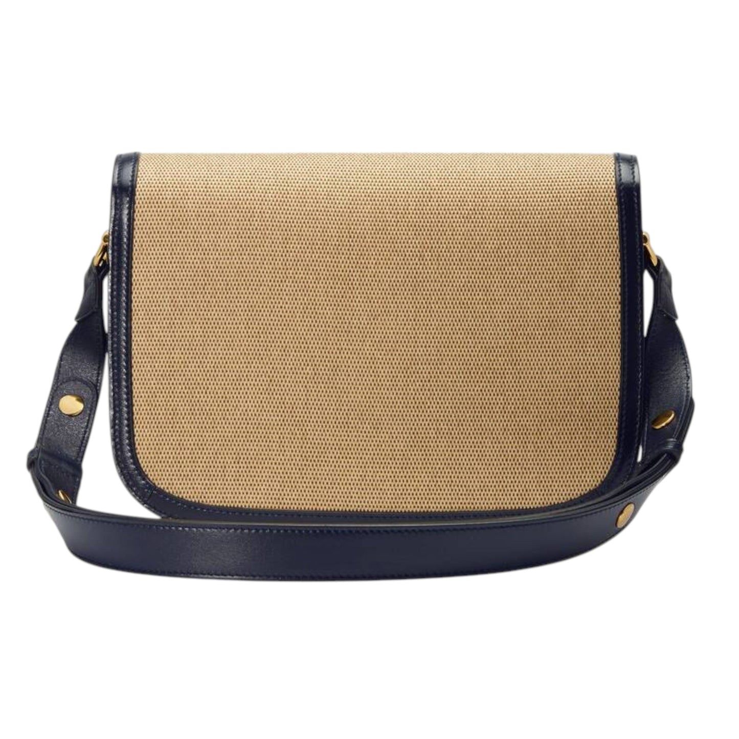 Gucci Horsebit 1955 Shoulder Bag Beige/Blue Leather