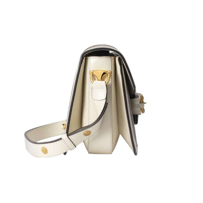 Gucci Horsebit 1955 Shoulder Bag White leather